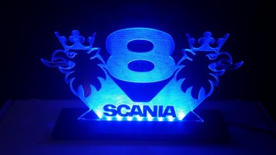 scania logo lampka led