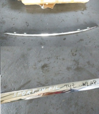 Kia sportage iv lift 2018- хром молдинг крышки задняя фото №1