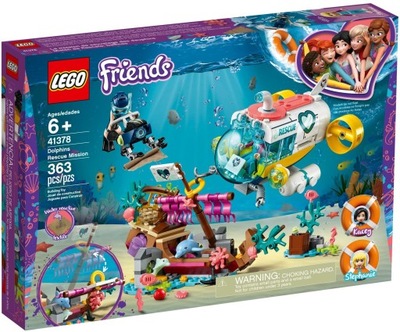 LEGO FRIENDS 41378 ŁÓDŹ PODWODNA DELFINY STATEK !