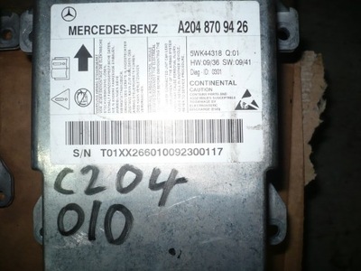 Датчик подушка безопасности mercedes w204 c-klasa 2048709426 фото №1