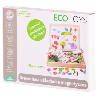 DUŻA WIELOFUNKCYJNA EDUKACYJNA TABLICA MAGNETYCZNA ECOTOYS