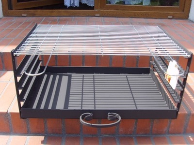 WKŁAD GRILL MUROWANY 67X40 RUSZT POPIELNIK