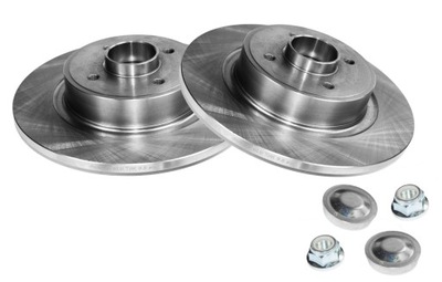 Тормозные диски x2 renault grand scenic ii +подшипник задняя фото №1