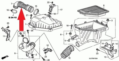 TUBO CABLE AIRE DE TURBINA HONDA F-RV C-RV 2.2  