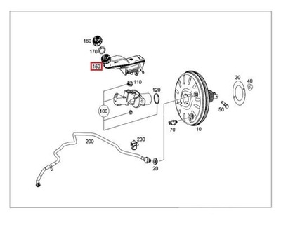 VASO DE LÍQUIDO DE FRENADO MERCEDES W176 W246  