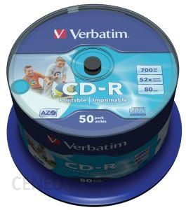 Verbatim CD-R 700MB 52x Printable (cake box 50szt)