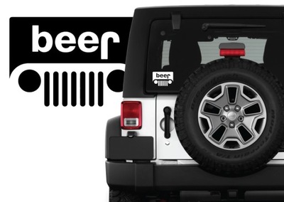 PEGADURA AL AUTO JEEP BEER PIWO 4X4 OFFROAD  