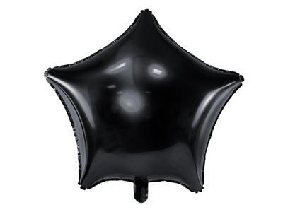Balon foliowy Gwiazdka Czarna - 48cm