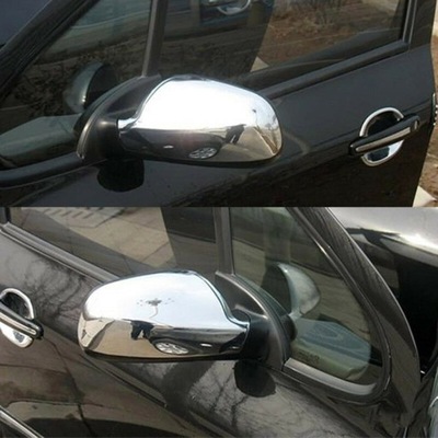 CHROME TRIMS ON MIRRORS CASING PEUGEOT 307 407  