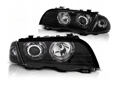 ФОНАРІ ПЕРЕДНЯ LED (СВІТЛОДІОД) BLACK BMW E46 98-01 S/T