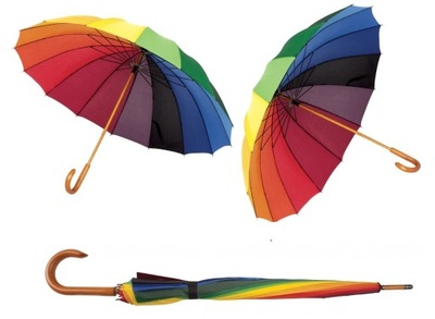 Duży POLSKI rodzinny parasol 16 drutów włókno XXL
