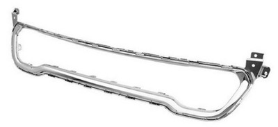 Jeep cherokee kl 14- рамка решітка бампера хром фото №1