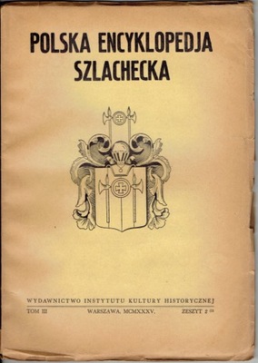 POLSKA ENCYKLOPEDJA SZLACHECKA 1935 GRETZ HELT