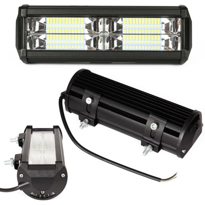 DIODO LUMINOSO LED 144W HALÓGENO ANTINIEBLA FARO EN FUNCIONAMIENTO 12V 24V RESTYLING  