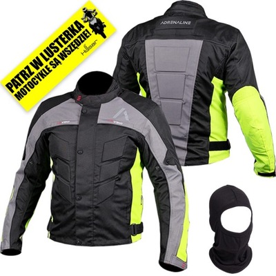 CHAQUETA MOTOCICLETA ADRENALINE PYRAMID COLOR AMARRILLO FLUO L  