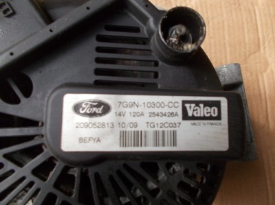 Ford fiesta mk7 генератор 1.25 фото №1