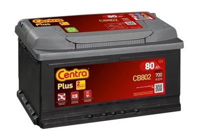 Аккумулятор centra plus 80ah 700a cb802 фото №1