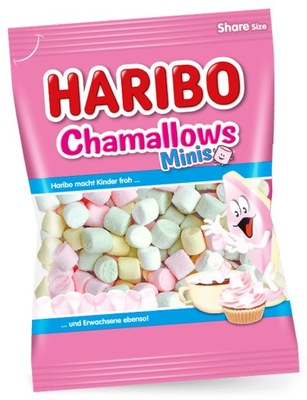 HARIBO MINI PIANKI MARSHMALLOW GORĄCA CZEKOLADA DO KAWY DESERÓW Z NIEMIEC