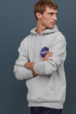 H&M ŚLICZNA BLUZA Z KAPTUREM NASA XS OSTATNIA