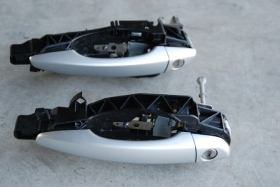 Ручка дверь правая перед citroen c3 iii серебристая фото №1