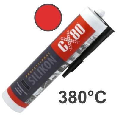 SILIKON WYSOKOTEMPERATUROWY CX-80 КРАСНЫЙ 310ML