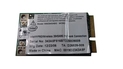 Karta WIFI INTEL WM3945ABG miniPCI-E 802.11a/b/g