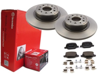Гальмівні диски + гальмівні колодки brembo задня alfa romeo gt 156 фото №1
