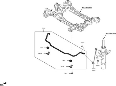 CONECTOR ESTABILIZADOR KIA STINGER HYUNDAI G80 2017  