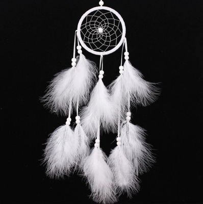 ŁAPACZ SNÓW DREAMCATCHER KLASYCZNY BIAŁY