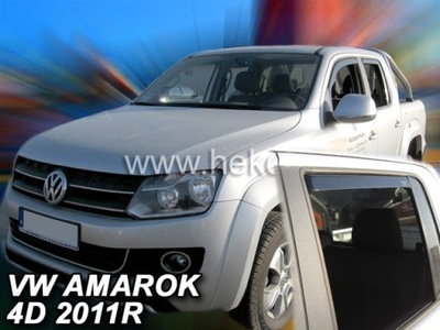 DEFLECTORES VENTANAS VOLKSWAGEN VW AMAROK 2009- DELANTERO+TRASERO  