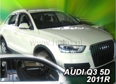 DEFLECTORES VENTANAS AUDI Q3 2011-2018 DELANTERO+TRASERO HEKO  