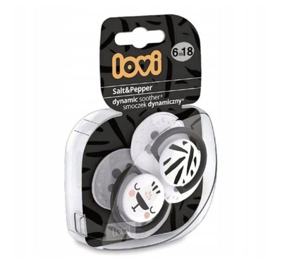 LOVI Smoczki 2szt. 6-18m 22/879 Salt&Pepper