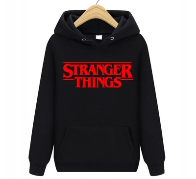 BLUZA DAMSKA STRANGER THINGS kapturem KANGURKA XL