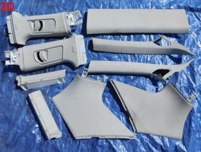 A3 8p 5d 3d крышка накладка на порог пластик корпус стойка европа заглушка фото №1