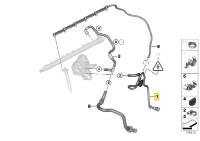 BMW F30 F34 F32 F33 F36 LAIDAS DEGALŲ N57 8507686 OE 