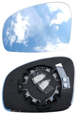 Вкладыш зеркало левый с подогревом skoda fabia ii 06- 2012 фото №1