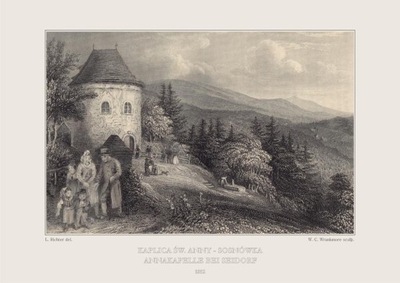 Karkonosze - Kaplica św. Anny - 1852r.