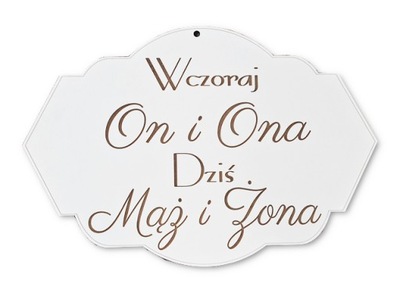 TABLICA na ściankę PARA MŁODA ślub dekoracja NAPIS wesele ścianka nowożeńcy