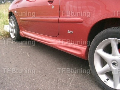 Спойлеры пороговые пороги peugeot 206 tfb тюнинг фото №1
