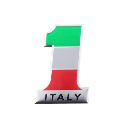 EMBLEMAT ZNACZEK ALU ITALY ALFA FIAT LANCIA 12x7cm