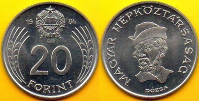 Węgry - 20 Forint 1984 r.