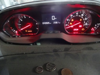 Peugeot 208 счетчик приборная панель 9805400680 фото №1