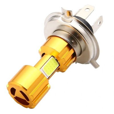 LUZ DIODO LUMINOSO LED MOTOCICLETA MOTOR H4 HS1 3400LM MINI GOLD  