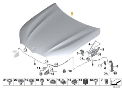 Капот bmw '8 g14 фото №1