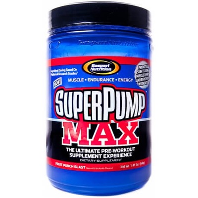 Gaspari Nutrition Super Pump max 640g smak Malina Blue Raspberry