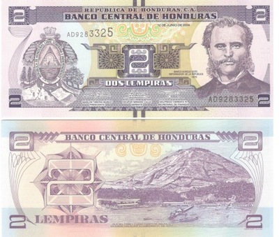HONDURAS - 2 LEMPIRAS - 2014 UNC