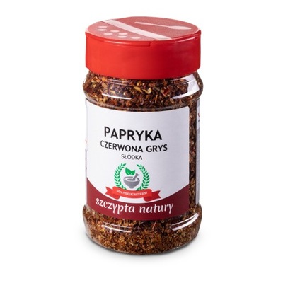 PAPRYKA CZERWONA SŁODKA GRYS - Słoik 120 g