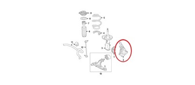 CUBO PARTE DELANTERA PRAWA/LEWA OPEL INSIGNIA B 2017-OE  