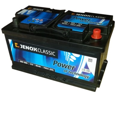 Jenox classic 80ah 700a 85 niski акумулятор фото №1