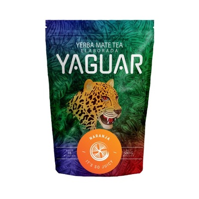 Yerba Mate Yaguar Naranja Pomarańczowa 0,5kg